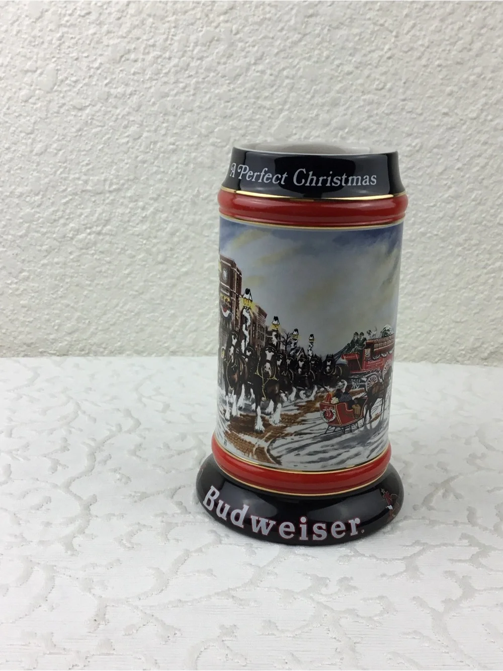 Collector’s Series 1992 Budweiser Mug APerfect Christmas Cup by Susan Sampson.